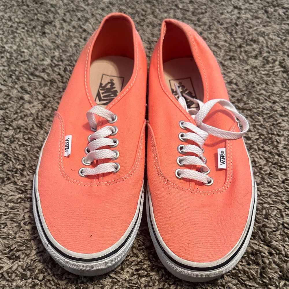 Vans Women's Bright Coral Sneakers size 9 women’s